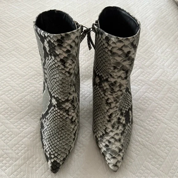Snake Print Booties - Picture 3 of 6